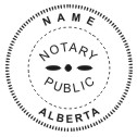 Alberta Notary Seal - 1 5/8" (image for) Alberta Notary Seal - 1 5/8"